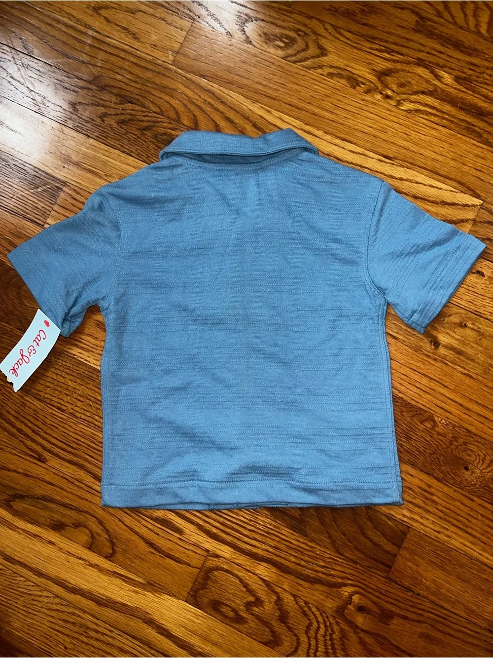 Cat & Jack Toddler Boys' Short Sleeve Button-Down Shirt - Blue 2T - NWT